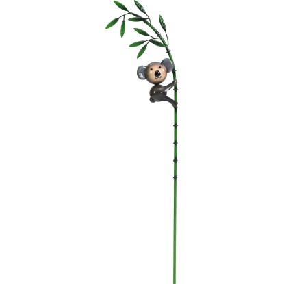 Záhradný zápich koala na bambusu, zelený-sivý, 95 x 24,5 x 7 cm Záhradný zápich koala na bambusu, zelený-sivý, 95 x 24,5 x 7 cm