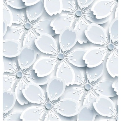 Gekkofix Samolepiaca fólia, sivo-biele kvety, 45 x 200 cm Gekkofix Samolepiaca fólia, sivo-biele kvety, 45 x 200 cm