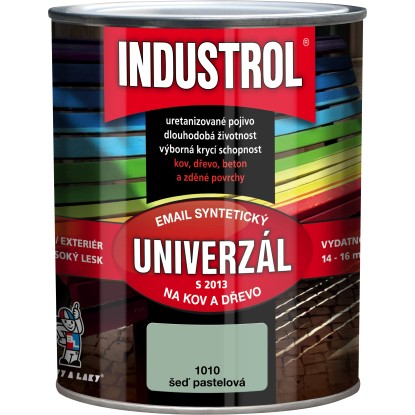 INDUSTROL Email na kov a drevo S2013 UNIVERZÁL 1010 pastelovo sivá 750 ml INDUSTROL Email na kov a drevo S2013 UNIVERZÁL 1010 pastelovo sivá 750 ml