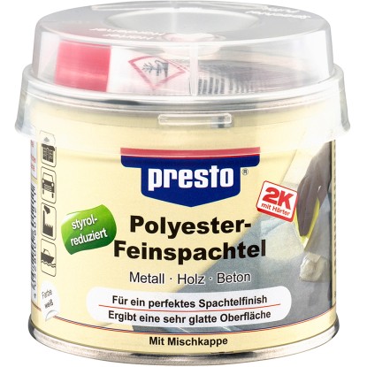 Presto Polyesterový jemný tmel 250 g Presto Polyesterový jemný tmel 250 g