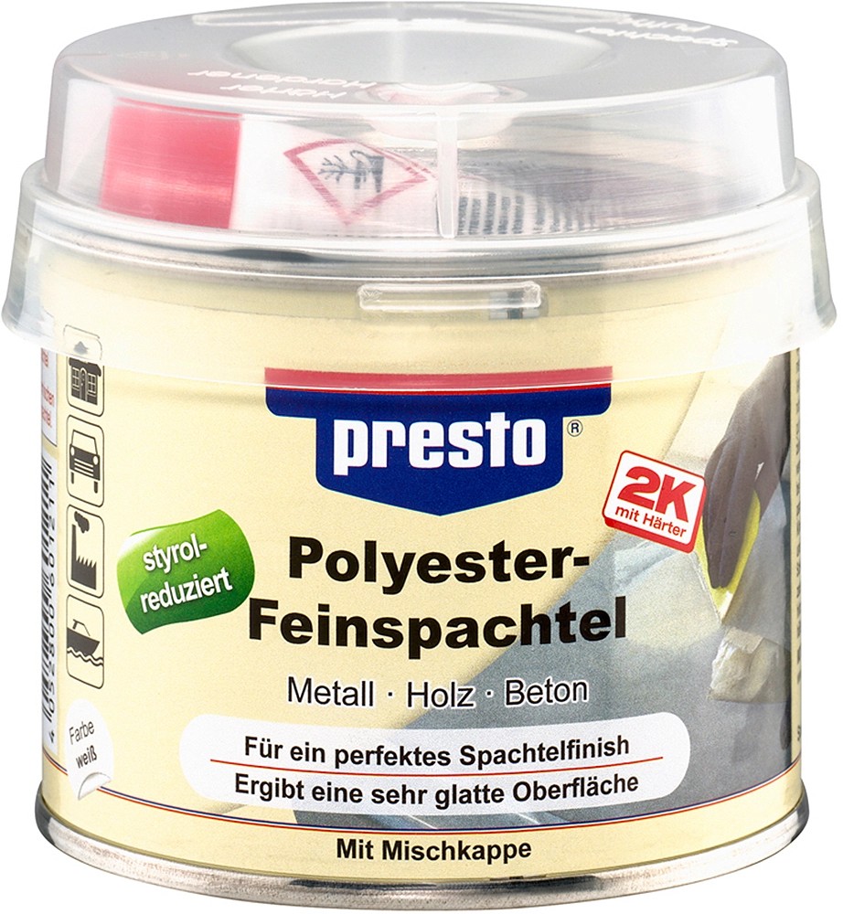 Presto Polyesterový jemný tmel 250 g Presto Polyesterový jemný tmel 250 g