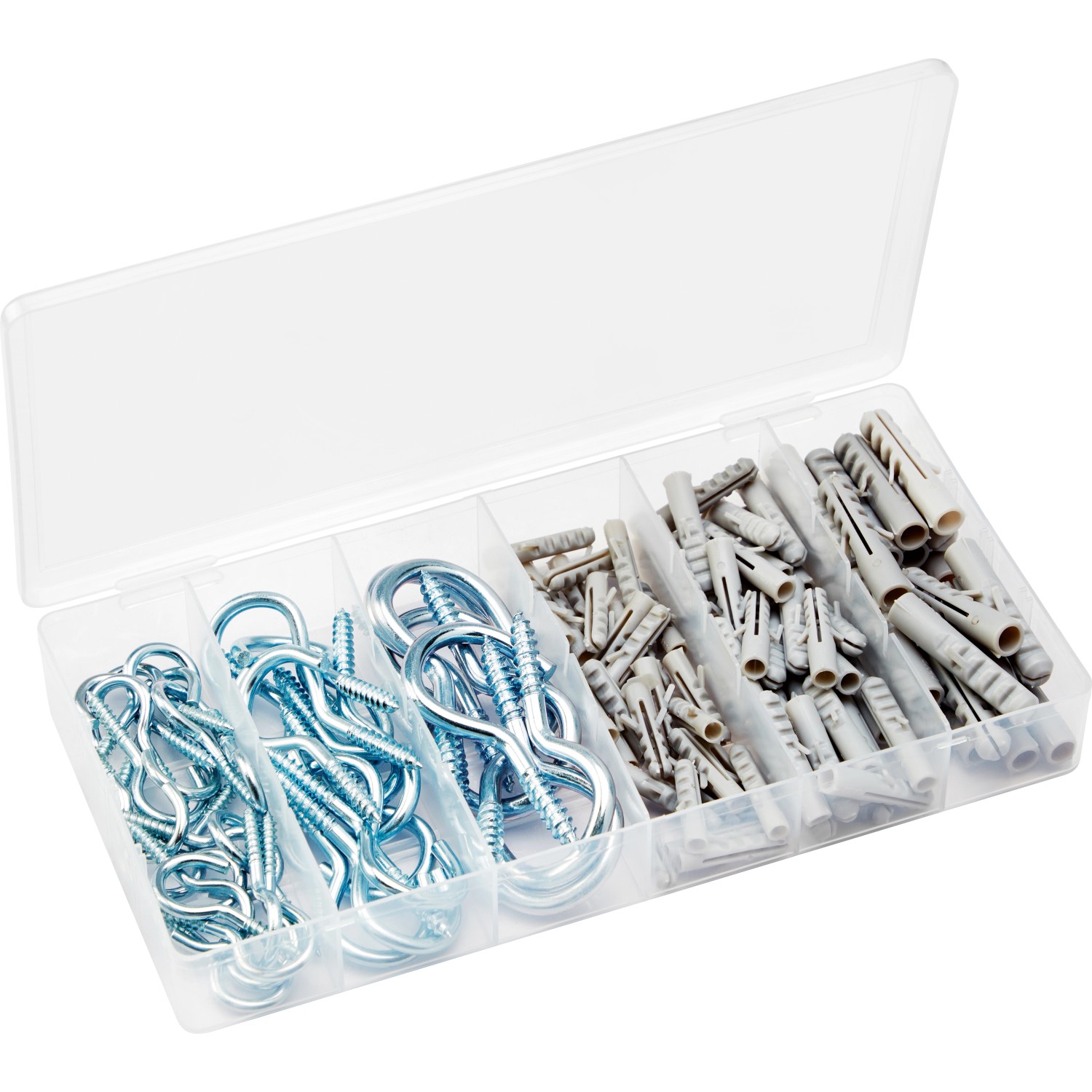 Súprava hákov a hmoždiniek, 120dielna Súprava hákov a hmoždiniek, 120dielna