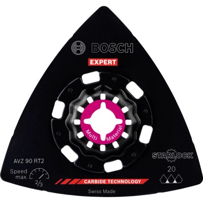 Bosch Brúsna doska Expert AVZ 90 RT2, zrnitosť 20, 90 mm Bosch Brúsna doska Expert AVZ 90 RT2, zrnitosť 20, 90 mm