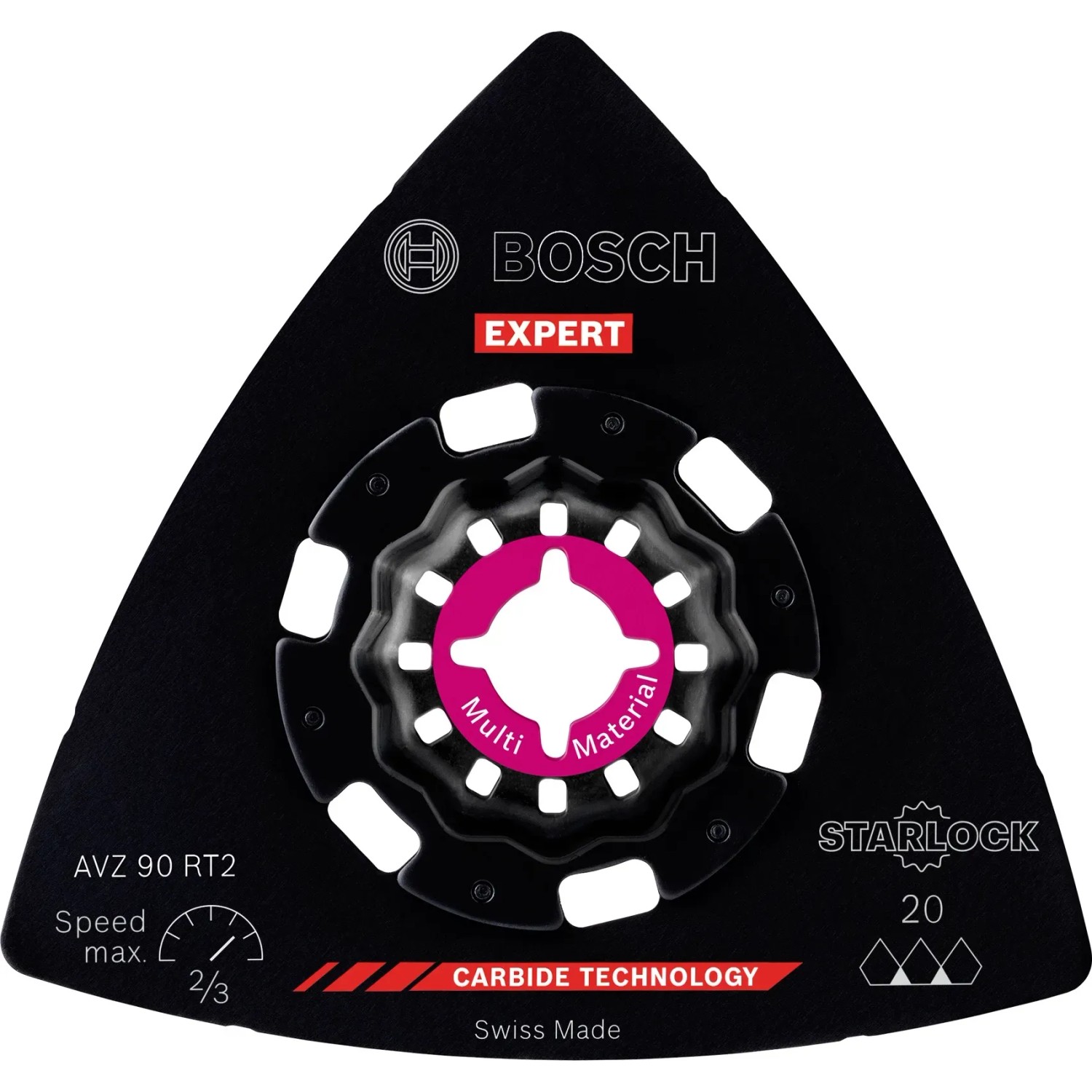 Bosch Brúsna doska Expert AVZ 90 RT2, zrnitosť 20, 90 mm Bosch Brúsna doska Expert AVZ 90 RT2, zrnitosť 20, 90 mm