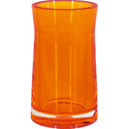 Spirella Priesvitný akrylový pohár na čistenie zubov Sydney oranžový Spirella Priesvitný akrylový pohár na čistenie zubov Sydney oranžový