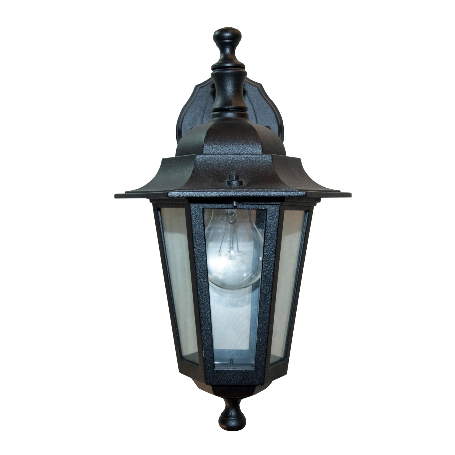 Lutec Vonkajšia nástenná lampa čierna E27 60 W Lutec Vonkajšia nástenná lampa čierna E27 60 W