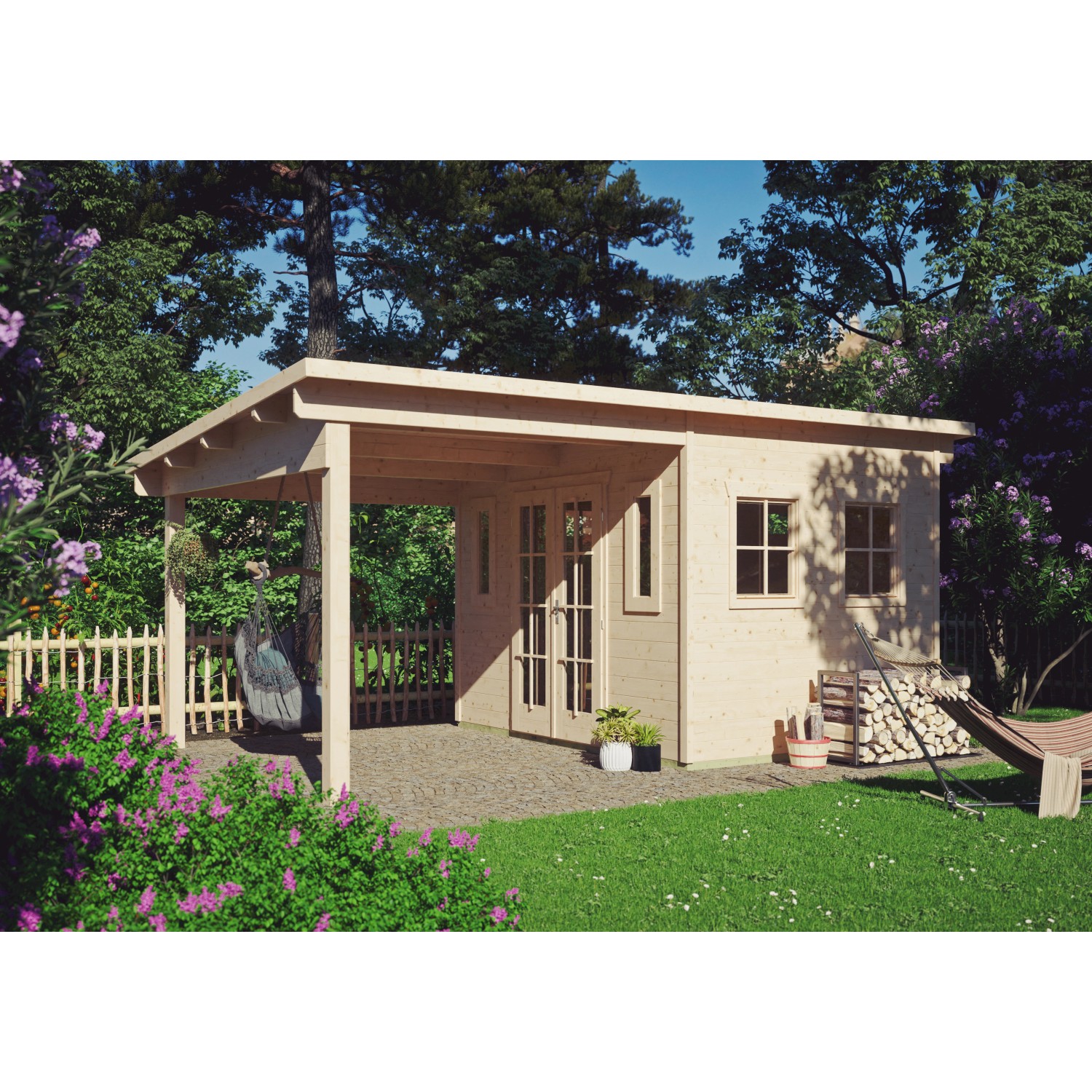 Skan Holz Záhradný domček Dilbeek, prírodný, 513 x 320 cm Skan Holz Záhradný domček Dilbeek, prírodný, 513 x 320 cm