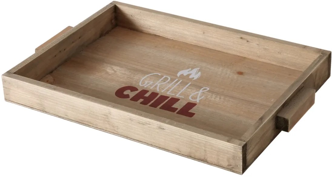 Boltze Dekoratívna tácka Čas na grilovanie prírodná 38 x 26 x 4 cm Boltze Dekoratívna tácka Čas na grilovanie prírodná 38 x 26 x 4 cm