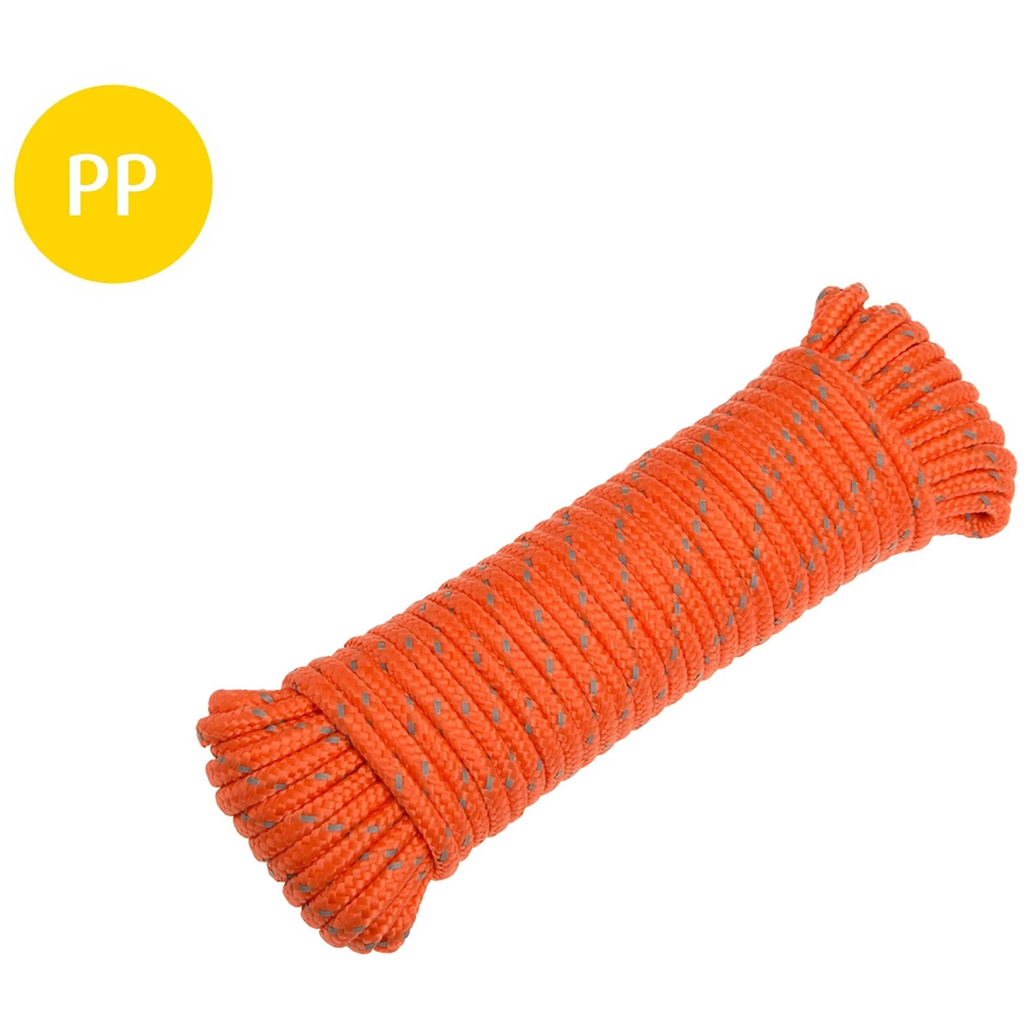 Conacord Reflexné lano oranžové 16x opletené, max. 15 kg, pr. 4,8 mm x 15 m Conacord Reflexné lano oranžové 16x opletené, max. 15 kg, pr. 4,8 mm x 15 m