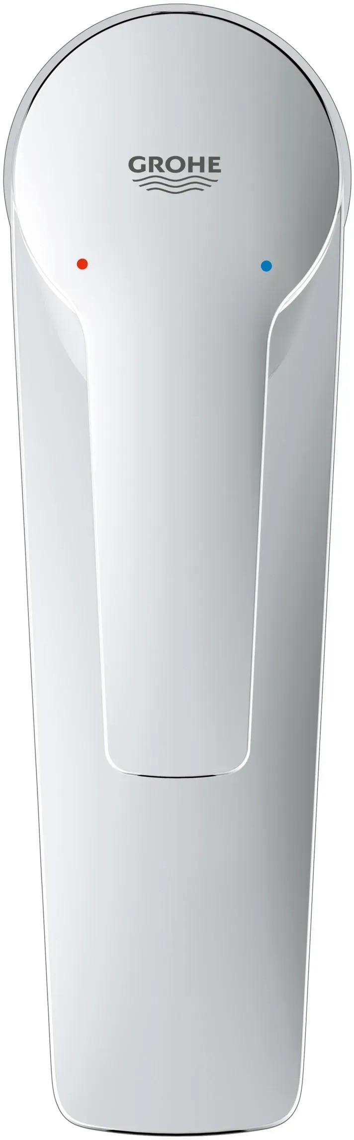 Umývadlová batéria Grohe QuickFix Start Alira M-Size chróm, pohľad zhora. Umývadlová batéria Grohe QuickFix Start Alira M-Size chróm, pohľad zhora.