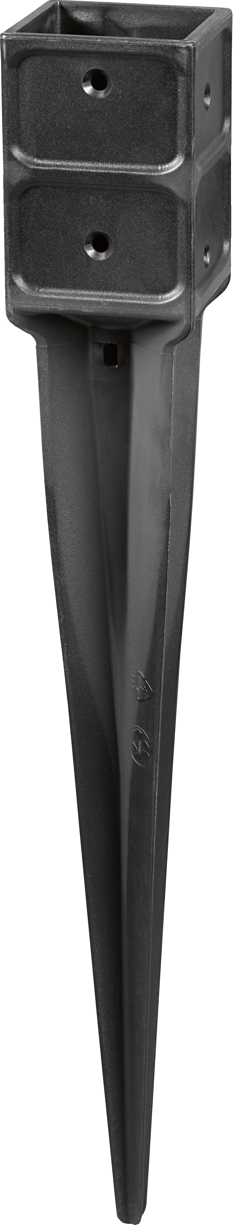 Zemná kotevná pätka plast 91 mm x 91 mm x 760 mm Zemná kotevná pätka plast 91 mm x 91 mm x 760 mm