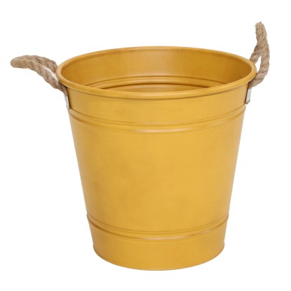 Mega Collections Kvetináč Beat Bucket zinkový žltý 44 x 46 x 46 cm Mega Collections Kvetináč Beat Bucket zinkový žltý 44 x 46 x 46 cm