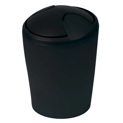 Spirella Kozmetický odpadkový kôš "Move" čierny, 2 l Spirella Kozmetický odpadkový kôš "Move" čierny, 2 l