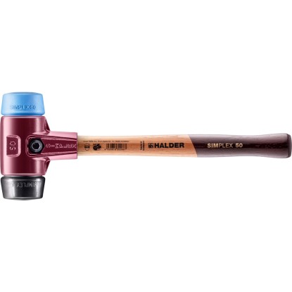 Halder Kladivo Simplex, TPE-jemná/guma/temperovaná liatina, pr. 50 mm Halder Kladivo Simplex, TPE-jemná/guma/temperovaná liatina, pr. 50 mm