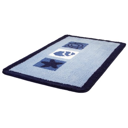 Kleine Wolke Kúpeľňová predložka Beach, azúrová, 70 x 120 cm Kleine Wolke Kúpeľňová predložka Beach, azúrová, 70 x 120 cm