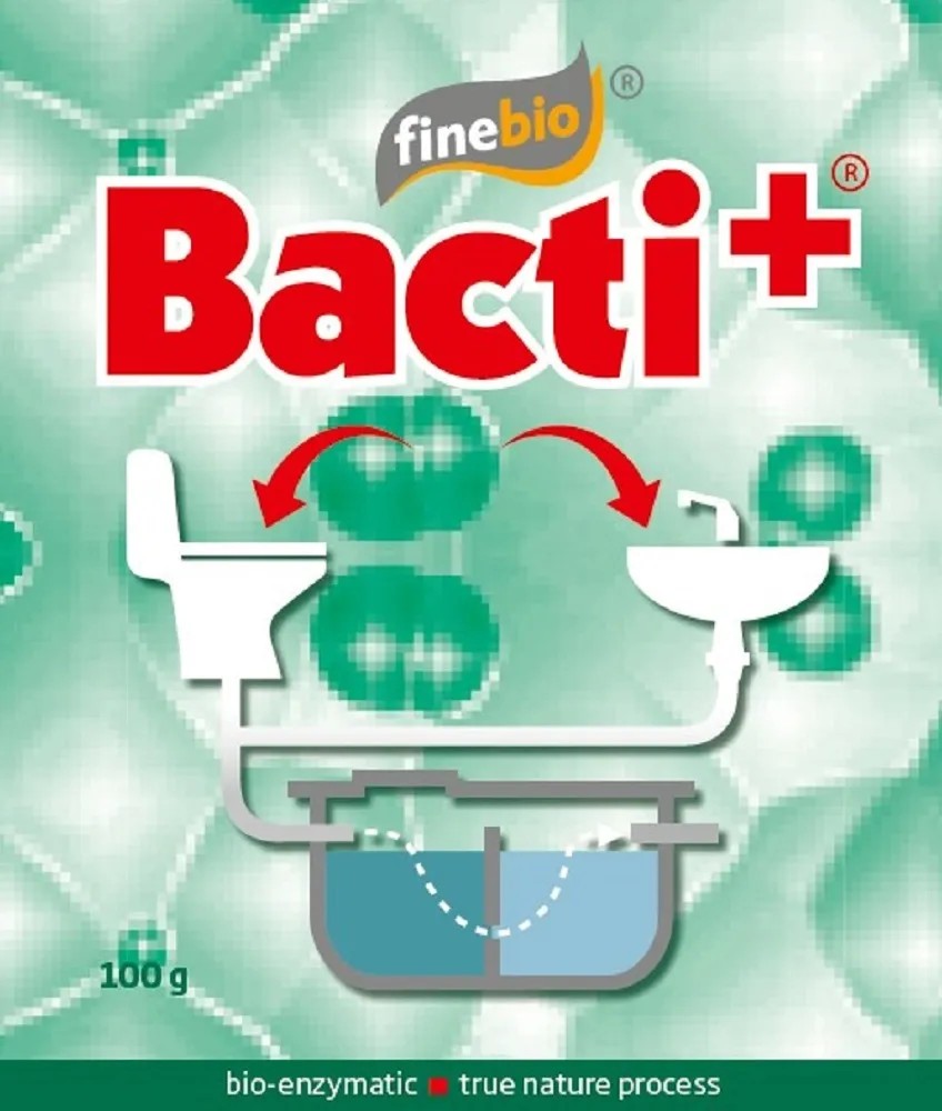 Finebio BACTI+ Prášok do septikov, žúmp a čističiek 100 g Finebio BACTI+ Prášok do septikov, žúmp a čističiek 100 g