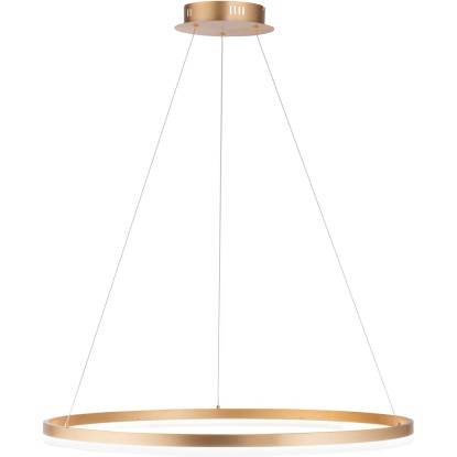 Moderné LED závesné svietidlo Helia od Paul Neuhaus, priemer 80 cm, matná mosadz, stmievateľné. Moderné LED závesné svietidlo Helia od Paul Neuhaus, priemer 80 cm, matná mosadz, stmievateľné.