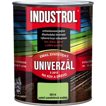 INDUSTROL Email na kov a drevo S2013 UNIVERZÁL 5014 zeleň pastelová svetlá 750ml INDUSTROL Email na kov a drevo S2013 UNIVERZÁL 5014 zeleň pastelová svetlá 750ml
