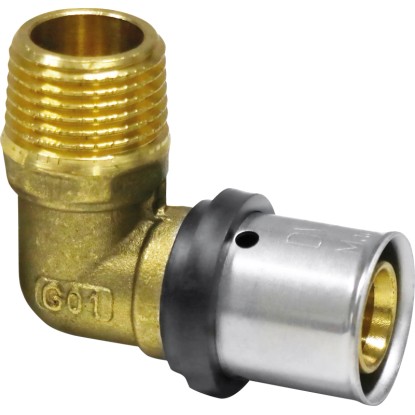 PIPETEC Lisovacie koleno PFWA2005 medené, 20x2 - R 3/4 PIPETEC Lisovacie koleno PFWA2005 medené, 20x2 - R 3/4