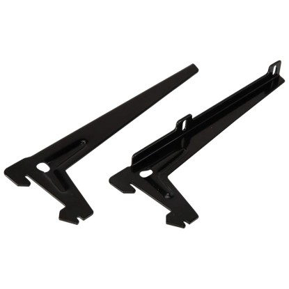 Uhlový nosník s jedným otvorom 18 cm čierny, 1 pár Uhlový nosník s jedným otvorom 18 cm čierny, 1 pár