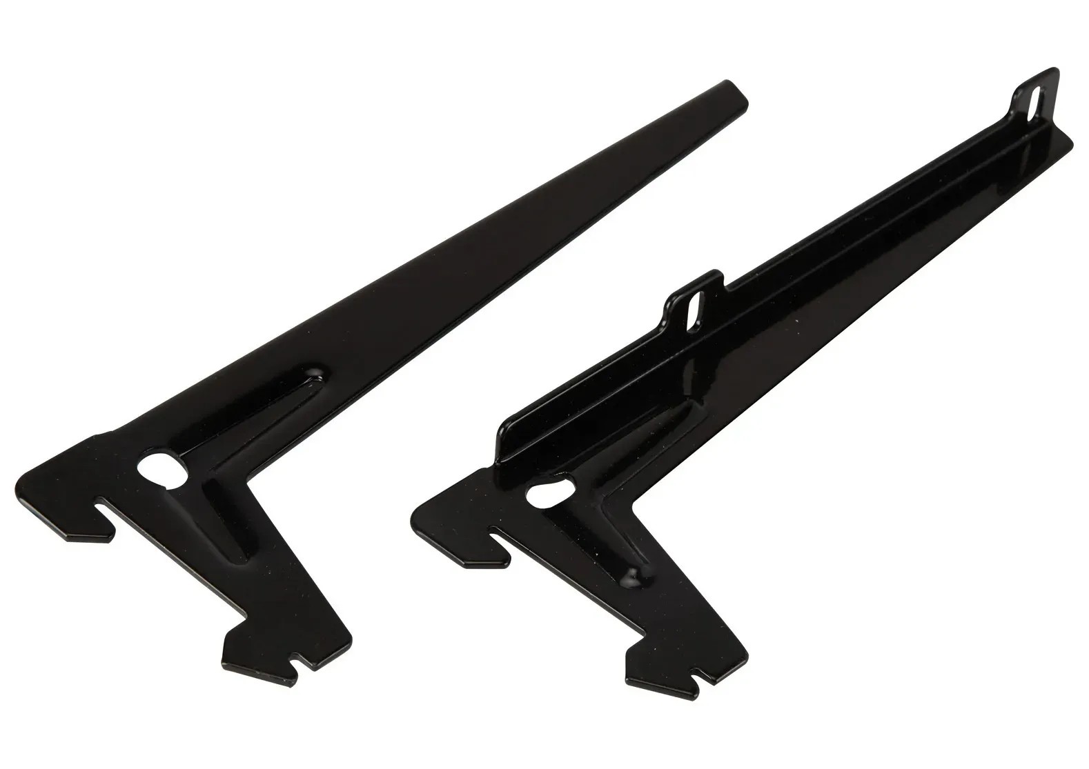 Uhlový nosník s jedným otvorom 18 cm čierny, 1 pár Uhlový nosník s jedným otvorom 18 cm čierny, 1 pár
