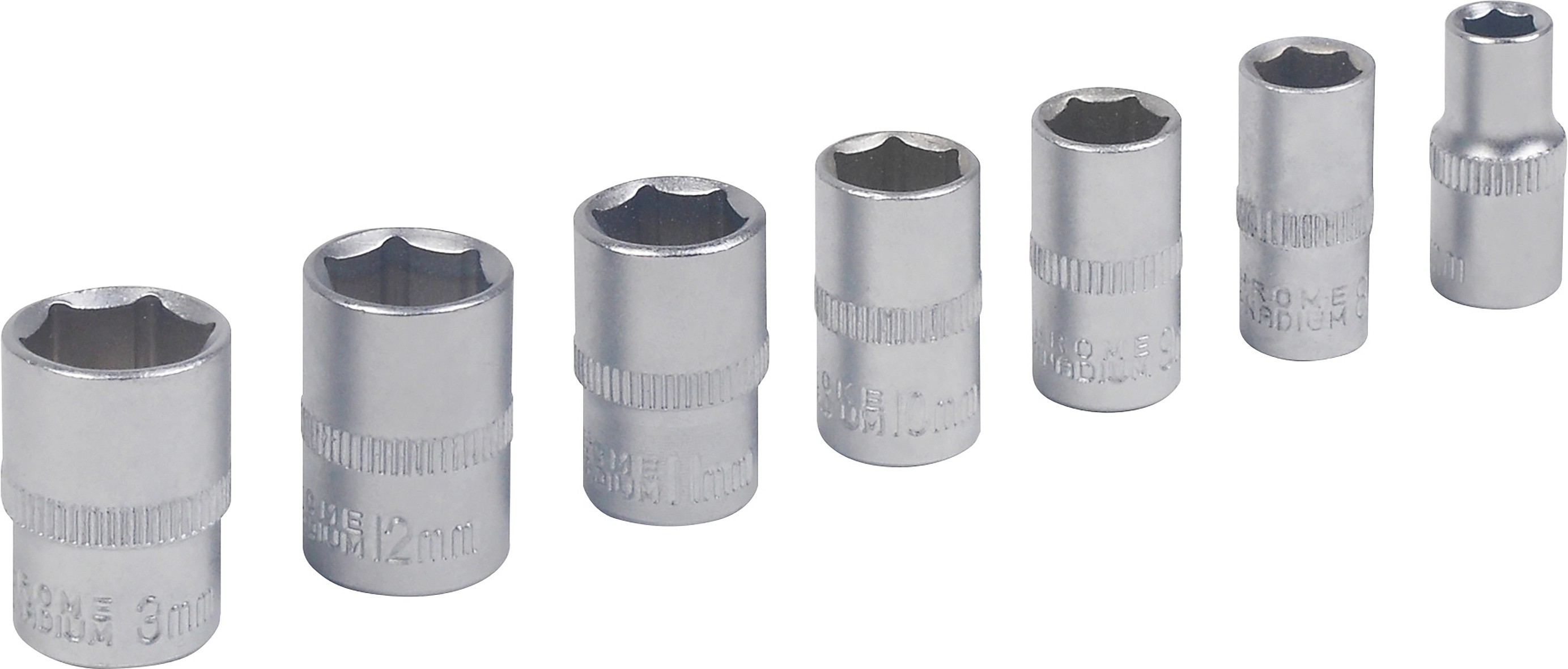 BWO Súprava nástrčných hlavíc 6,3 mm (1/4") 7dielna BWO Súprava nástrčných hlavíc 6,3 mm (1/4") 7dielna