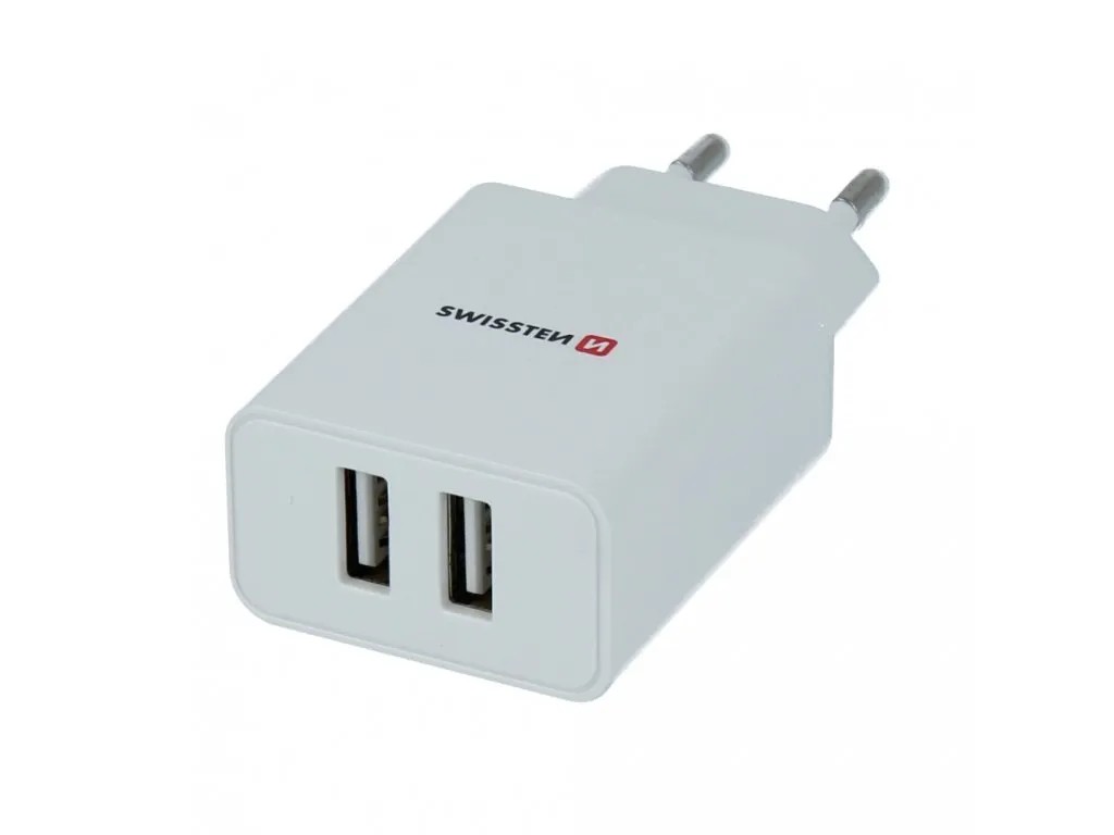 Biela USB nabíjačka t.b.t. pre mobilné telefóny a smartfóny. Biela USB nabíjačka t.b.t. pre mobilné telefóny a smartfóny.