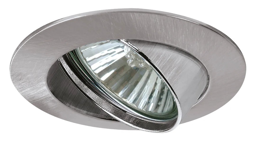 Paulmann Halogénové vstavané svietidlo Premium Line 230 V kefovaný kov Paulmann Halogénové vstavané svietidlo Premium Line 230 V kefovaný kov