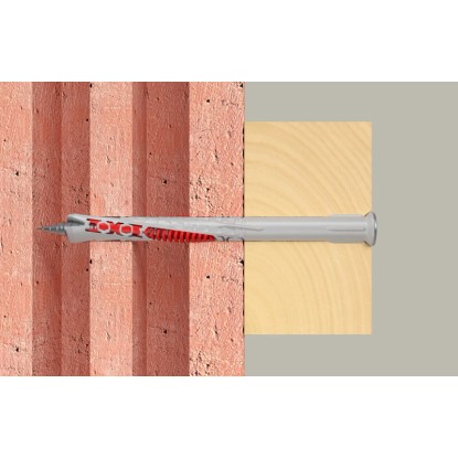 Fischer DuoXpand hmoždinka s dlhým driekom a so zapustenou hlavou skrutky, 10x160 mm, v murive a dreve. Fischer DuoXpand hmoždinka s dlhým driekom a so zapustenou hlavou skrutky, 10x160 mm, v murive a dreve.