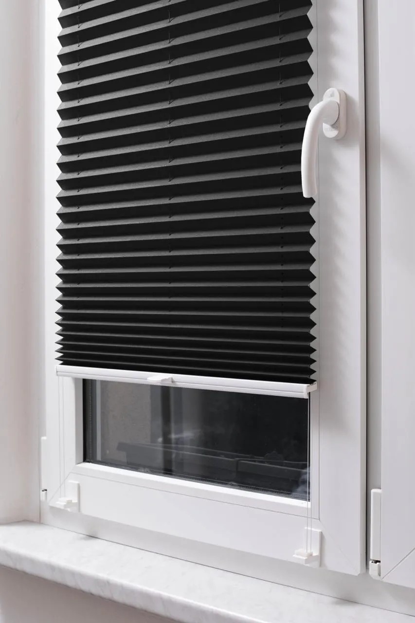 STUZA Plisé roleta EasyFix, čierna, 50 x 100 cm STUZA Plisé roleta EasyFix, čierna, 50 x 100 cm