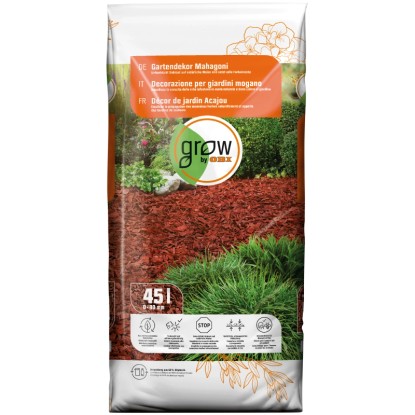 GROW by OBI Dekoratívna mulčovacia kôra mahagónová 45 l GROW by OBI Dekoratívna mulčovacia kôra mahagónová 45 l
