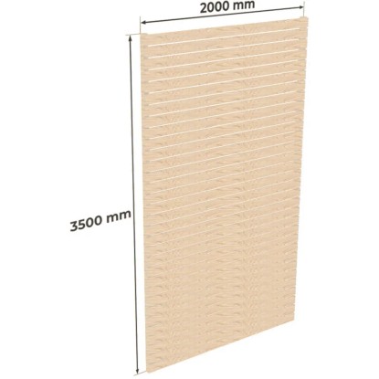 Holzbrüder Bočná stena pre prístrešky na karavan Ralf prírodná 350 x 200 cm Holzbrüder Bočná stena pre prístrešky na karavan Ralf prírodná 350 x 200 cm