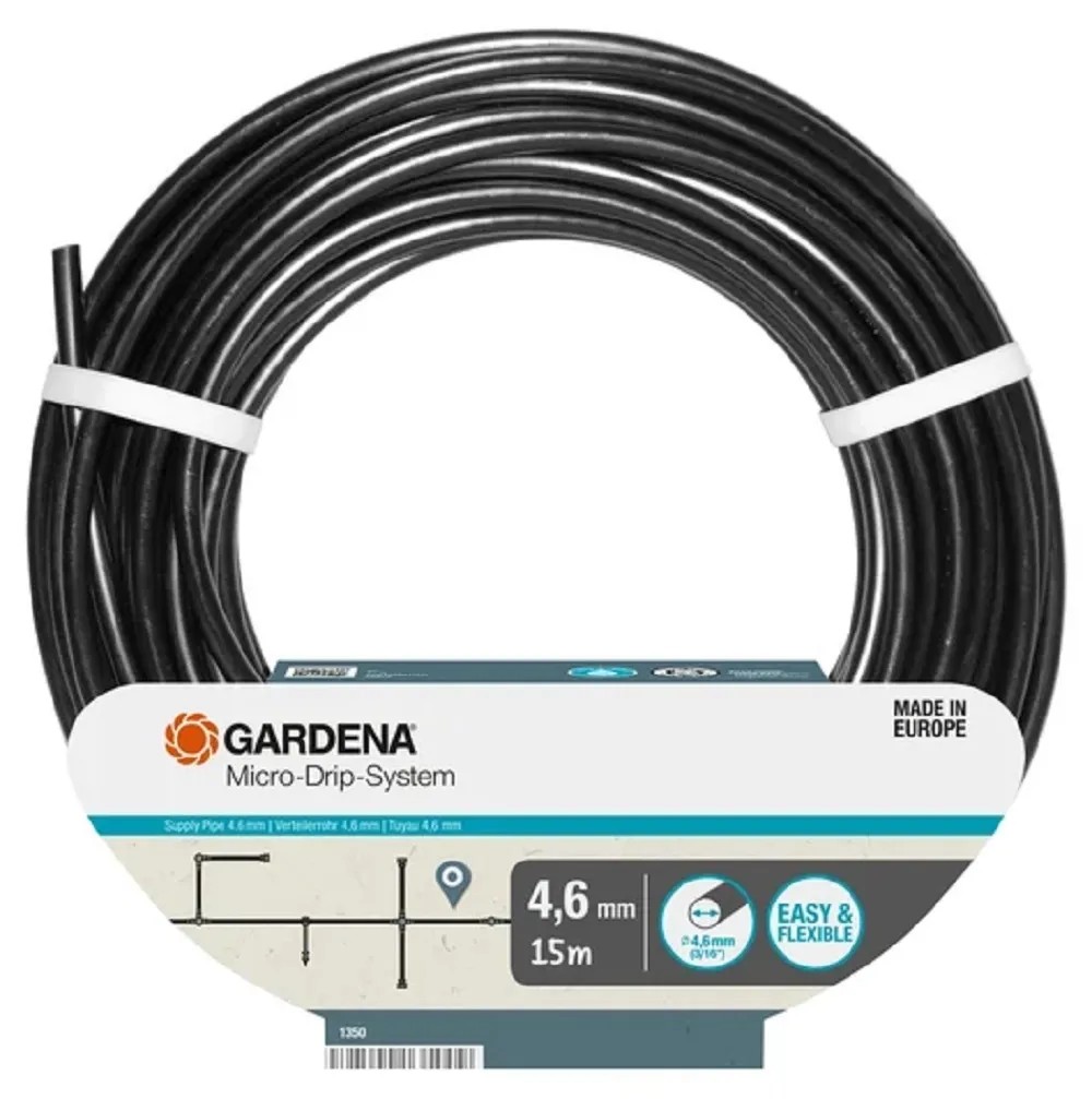 GARDENA Micro-Drip-System Rúrka rozdeľovacia 4,6 mm (3/16"), 15 m GARDENA Micro-Drip-System Rúrka rozdeľovacia 4,6 mm (3/16"), 15 m
