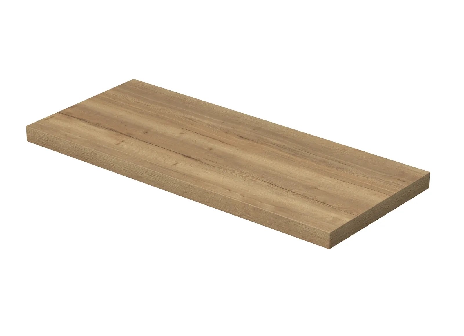 INTEDOOR Umývadlová doska BEE bez výrezu, š. 120 cm, dub Halifax INTEDOOR Umývadlová doska BEE bez výrezu, š. 120 cm, dub Halifax