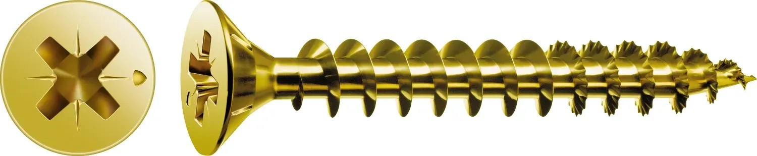 Spax Uni skrutka zápust.hlava PZ/Z1, S-CUT plný závit, Yellox, 3 x 16 mm, 25 ks Spax Uni skrutka zápust.hlava PZ/Z1, S-CUT plný závit, Yellox, 3 x 16 mm, 25 ks