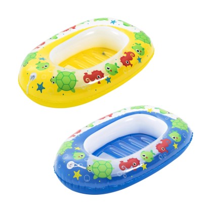 Bestway Kiddie Raft, nafukovací čln pre deti, 91x61x20 cm, v žltej a modrej farbe. Bestway Kiddie Raft, nafukovací čln pre deti, 91x61x20 cm, v žltej a modrej farbe.