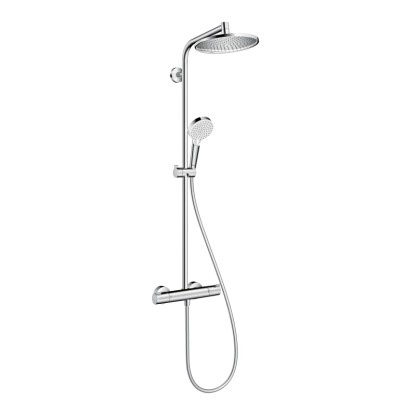 Hansgrohe Sprchový systém Crometta S 240 1jet s termostatom biela/chróm Hansgrohe Sprchový systém Crometta S 240 1jet s termostatom biela/chróm