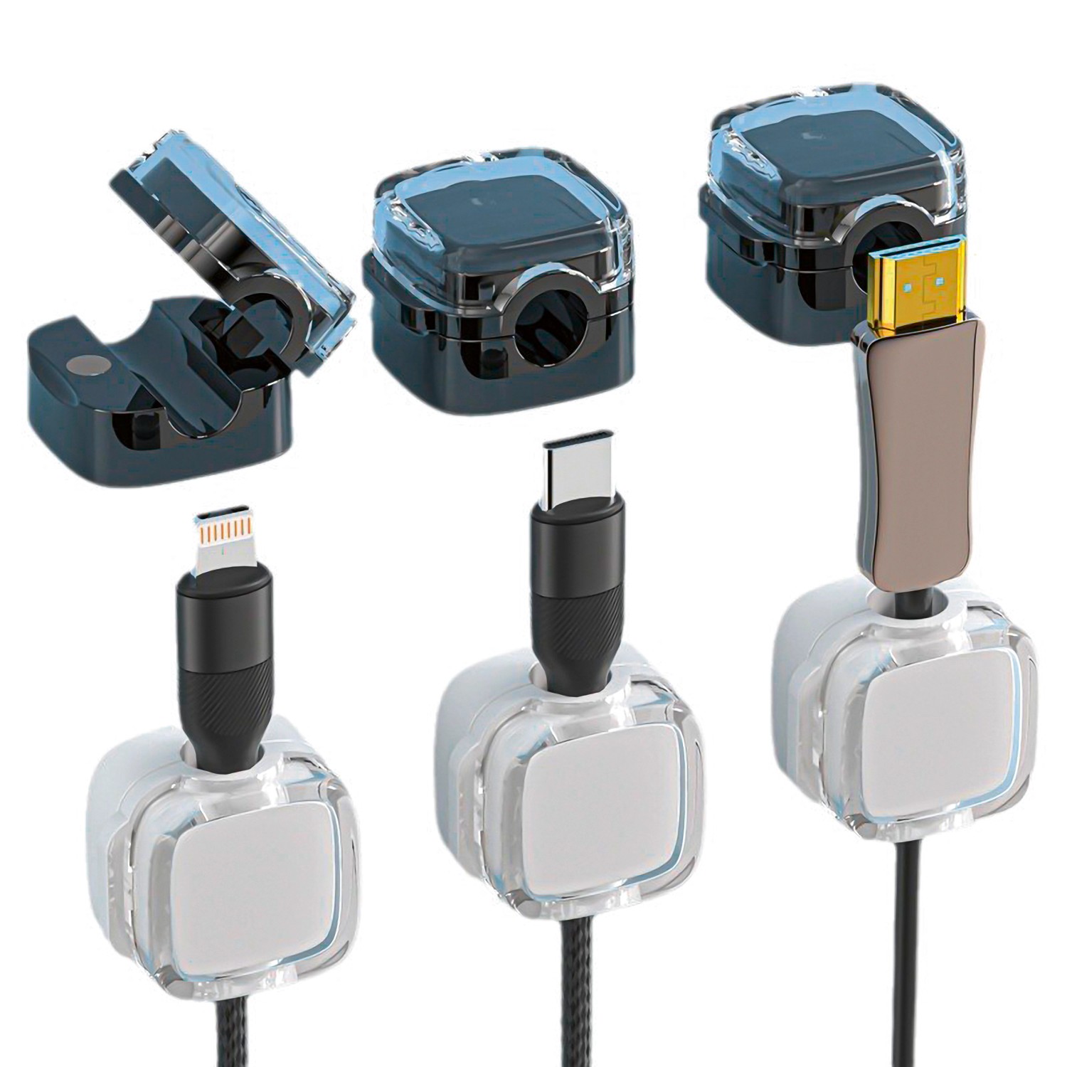 Magnetická káblová príchytka, rôzne druhy Magnetická káblová príchytka, rôzne druhy