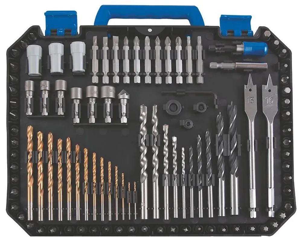 LUX-TOOLS Súprava vrtákov, bitov, hmoždiniek a skrutiek, 400 dielov LUX-TOOLS Súprava vrtákov, bitov, hmoždiniek a skrutiek, 400 dielov