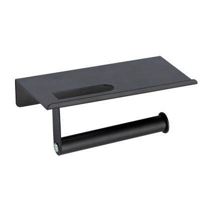 AllStar Nástenný držiak na toaletný papier Walli čierny matný 18 cm x 9,5 cm x 7 AllStar Nástenný držiak na toaletný papier Walli čierny matný 18 cm x 9,5 cm x 7