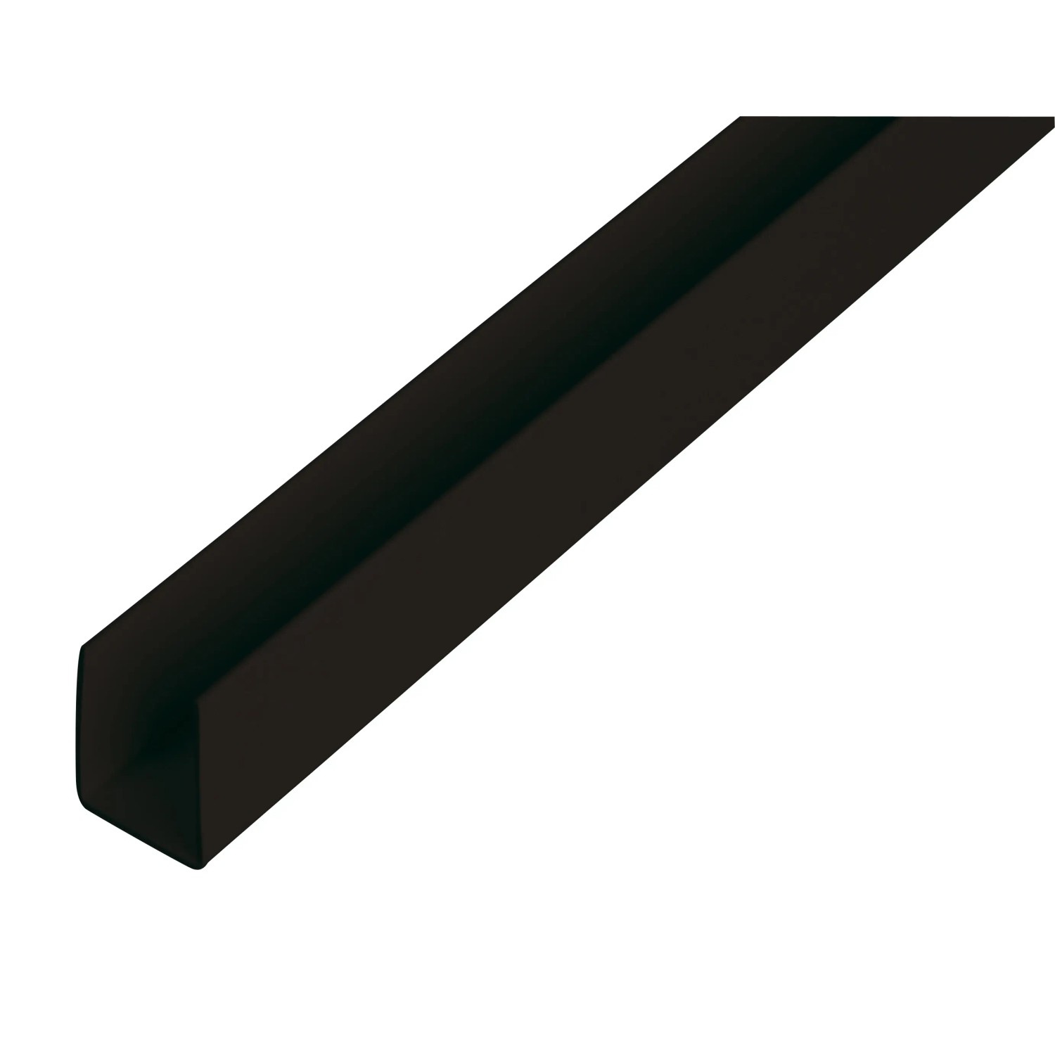 GAH Alberts U-profil, plast, čierna, 10 x 18 x 1000 mm, hr. 1 mm GAH Alberts U-profil, plast, čierna, 10 x 18 x 1000 mm, hr. 1 mm