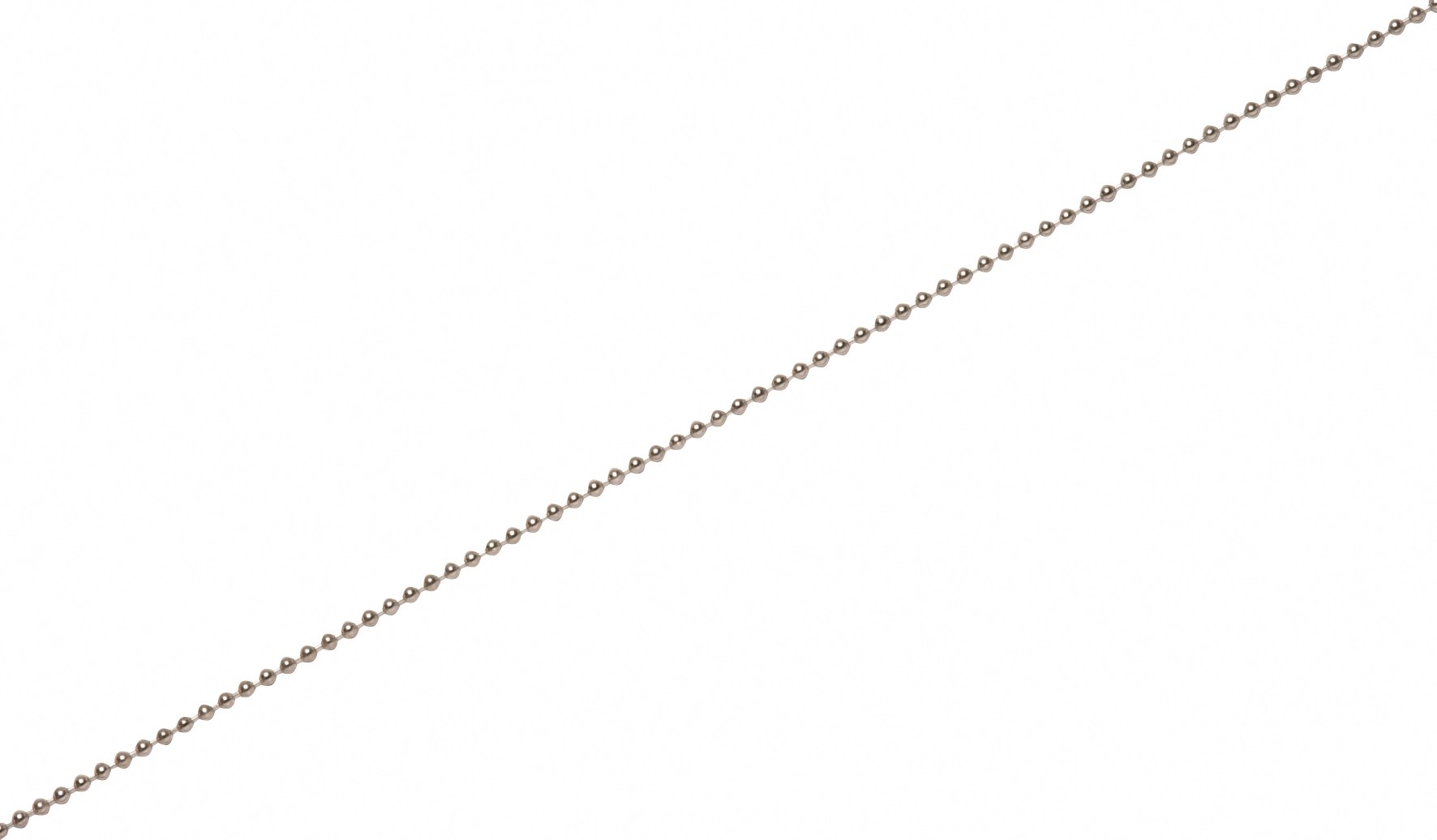 LUX Guľôčková reťaz poniklovaná mosadz, pr. 3,6 mm - metráž LUX Guľôčková reťaz poniklovaná mosadz, pr. 3,6 mm - metráž