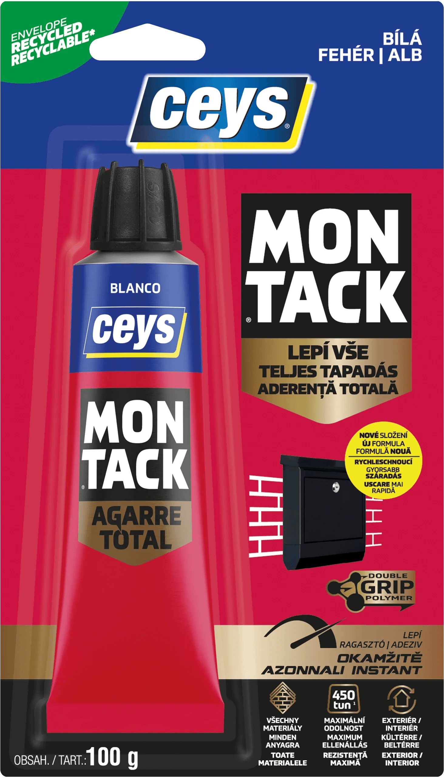 Ceys Montážne lepidlo MONTACK LEPÍ VŠETKO OKAMŽITE 100 g Ceys Montážne lepidlo MONTACK LEPÍ VŠETKO OKAMŽITE 100 g