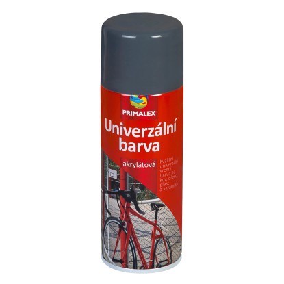 PRIMALEX Univerzálna farba v spreji RAL 7011 oceľová sivá 400 ml PRIMALEX Univerzálna farba v spreji RAL 7011 oceľová sivá 400 ml