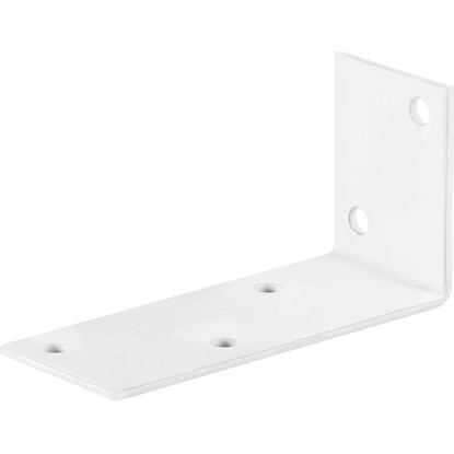 Konštrukčný uholník biely práškový nástrek 80 mm x 40 mm x 30 mm Konštrukčný uholník biely práškový nástrek 80 mm x 40 mm x 30 mm