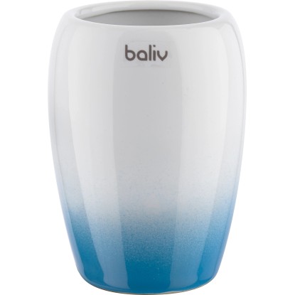 baliv Pohár na zubné kefky keramika modro-biely baliv Pohár na zubné kefky keramika modro-biely