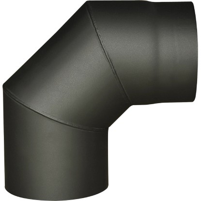 Koleno dymové pr. 130 mm, 90° hrubostenné čierne Koleno dymové pr. 130 mm, 90° hrubostenné čierne