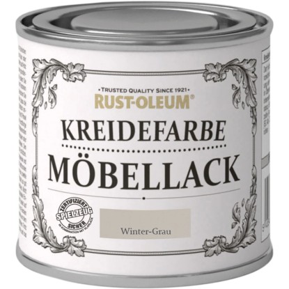 Rust-Oleum Kriedová farba na nábytok, zimná sivá matná, 125 ml Rust-Oleum Kriedová farba na nábytok, zimná sivá matná, 125 ml