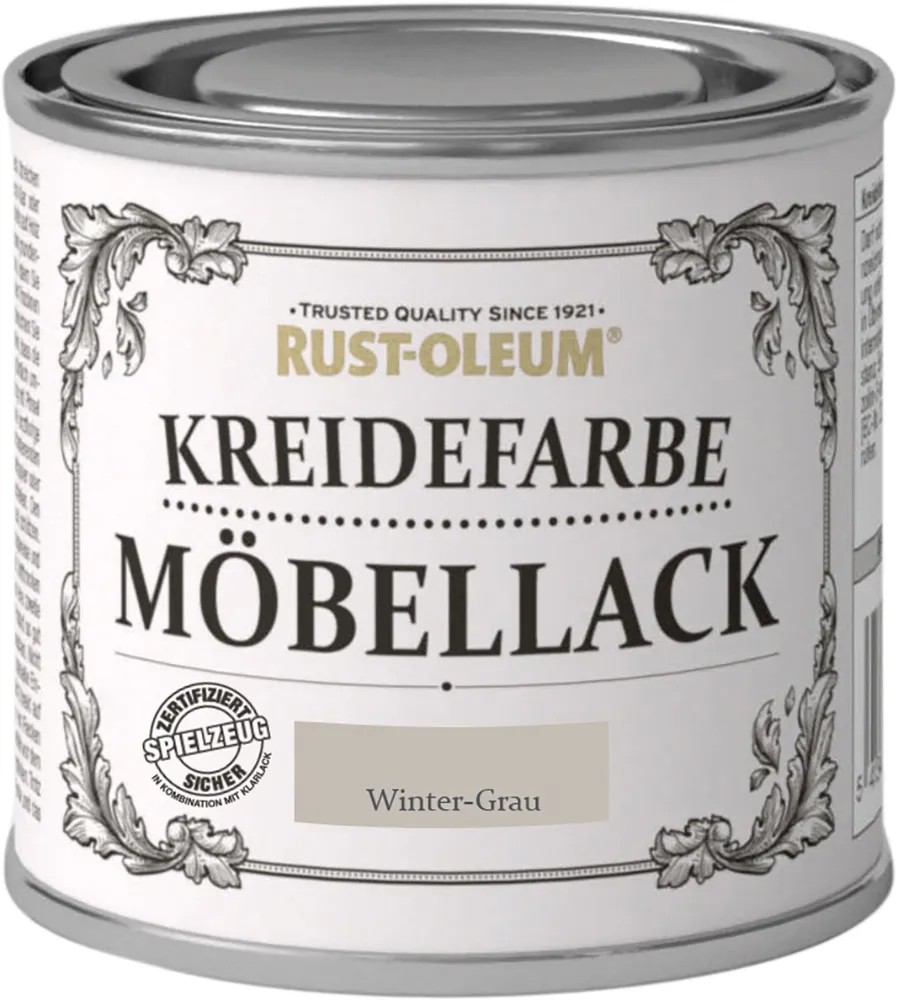 Rust-Oleum Kriedová farba na nábytok, zimná sivá matná, 125 ml Rust-Oleum Kriedová farba na nábytok, zimná sivá matná, 125 ml