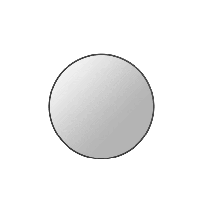 DSK Dizajnové zrkadlo Picasso čierne pr. 50 cm DSK Dizajnové zrkadlo Picasso čierne pr. 50 cm